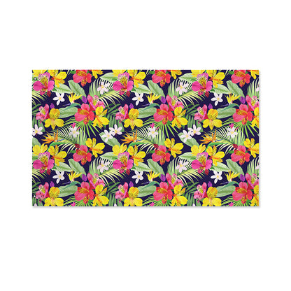 Tropical Alstroemeria Pattern Print Polyester Flag