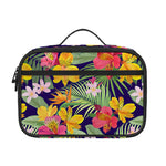 Tropical Alstroemeria Pattern Print Portable Lunch Bag