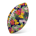 Tropical Alstroemeria Pattern Print Rugby Ball