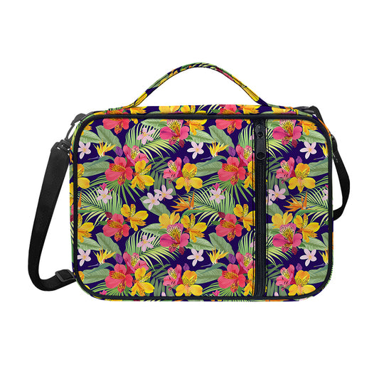 Tropical Alstroemeria Pattern Print Shoulder Strap Bible Bag
