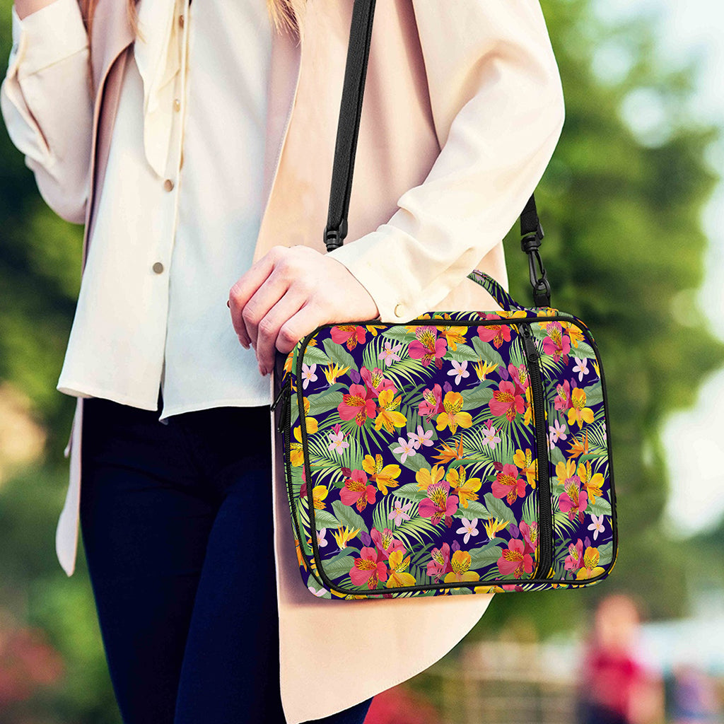 Tropical Alstroemeria Pattern Print Shoulder Strap Bible Bag