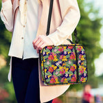 Tropical Alstroemeria Pattern Print Shoulder Strap Bible Bag