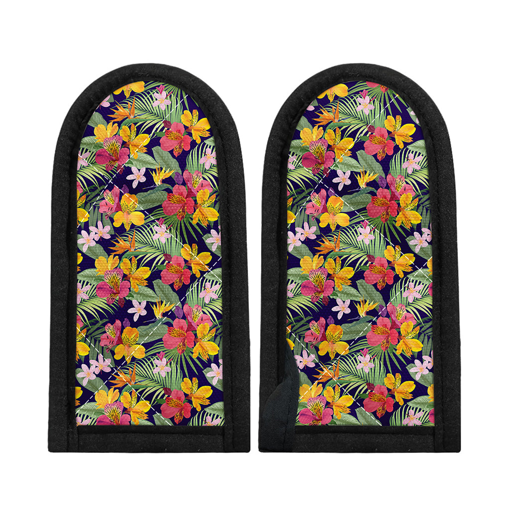 Tropical Alstroemeria Pattern Print Skillet Handle Cover
