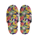 Tropical Alstroemeria Pattern Print Slippers