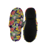 Tropical Alstroemeria Pattern Print Slippers