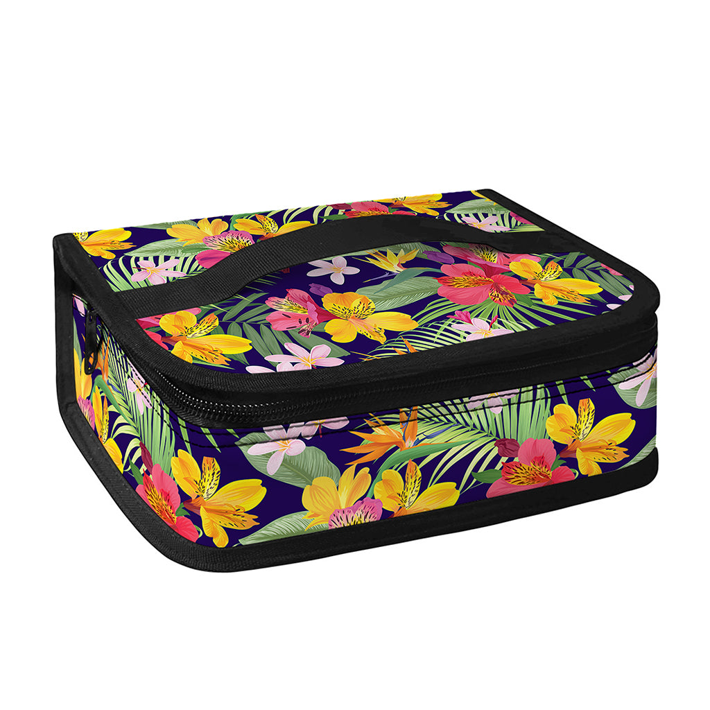 Tropical Alstroemeria Pattern Print Small Lunch Bag