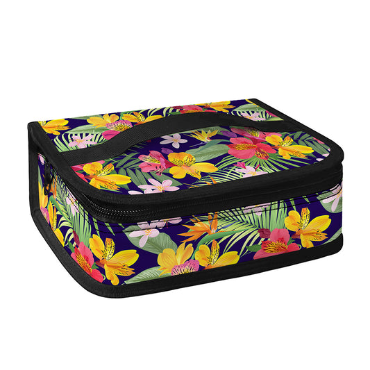 Tropical Alstroemeria Pattern Print Small Lunch Bag