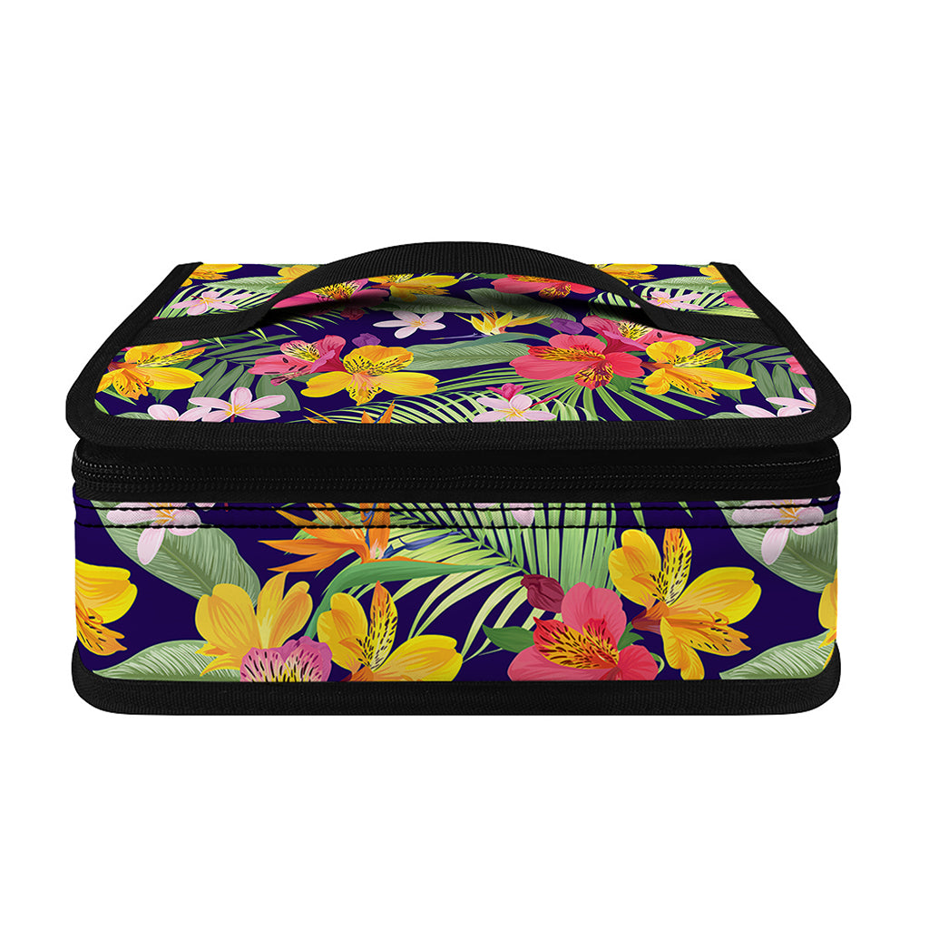 Tropical Alstroemeria Pattern Print Small Lunch Bag
