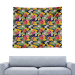 Tropical Alstroemeria Pattern Print Tapestry