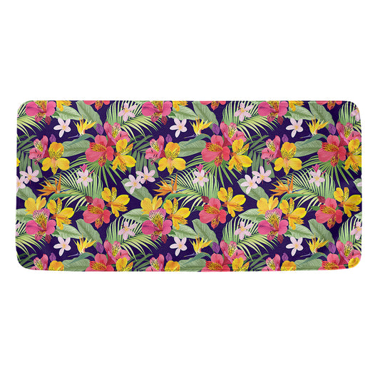 Tropical Alstroemeria Pattern Print Towel
