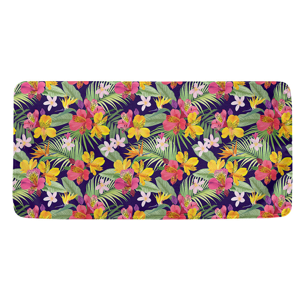 Tropical Alstroemeria Pattern Print Towel