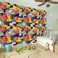 Tropical Alstroemeria Pattern Print Wall Sticker