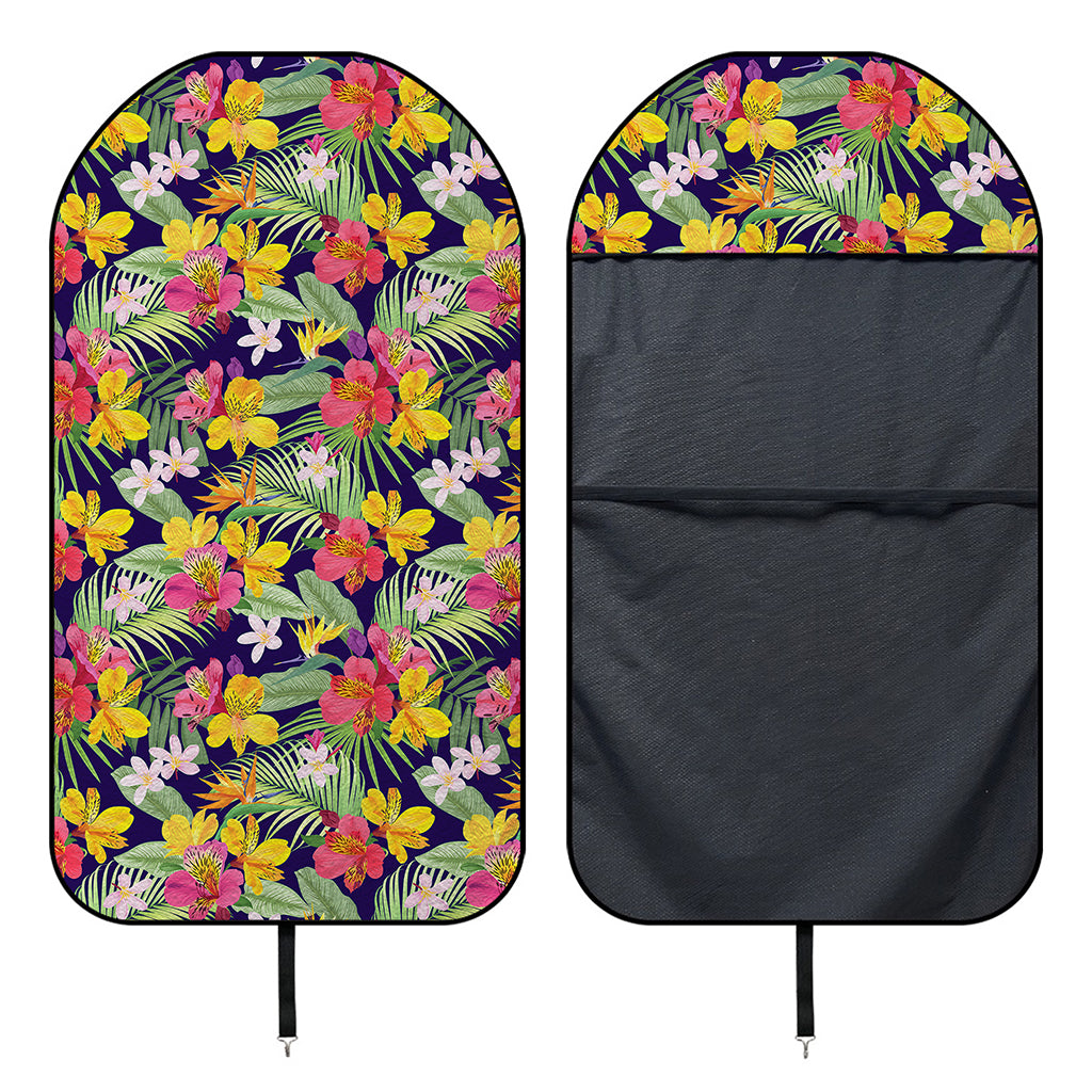 Tropical Alstroemeria Pattern Print Waterproof Car Seat Cover