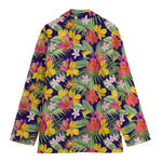 Tropical Alstroemeria Pattern Print Women's Blazer