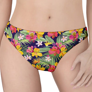 Tropical Alstroemeria Pattern Print Women's Thong