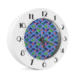 Tropical Aztec Geometric Pattern Print Alarm Clock
