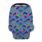 Tropical Aztec Geometric Pattern Print Baby Seat Cover