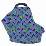 Tropical Aztec Geometric Pattern Print Baby Seat Cover