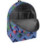 Tropical Aztec Geometric Pattern Print Backpack
