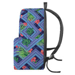 Tropical Aztec Geometric Pattern Print Backpack