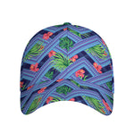 Tropical Aztec Geometric Pattern Print Baseball Cap