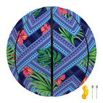 Tropical Aztec Geometric Pattern Print Basketball