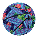 Tropical Aztec Geometric Pattern Print Basketball