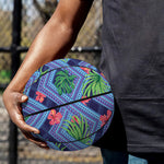 Tropical Aztec Geometric Pattern Print Basketball