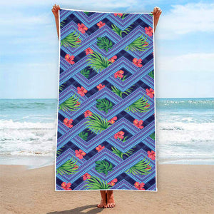 Tropical Aztec Geometric Pattern Print Beach Towel