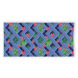 Tropical Aztec Geometric Pattern Print Beach Towel