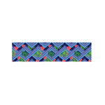 Tropical Aztec Geometric Pattern Print Bed Runner