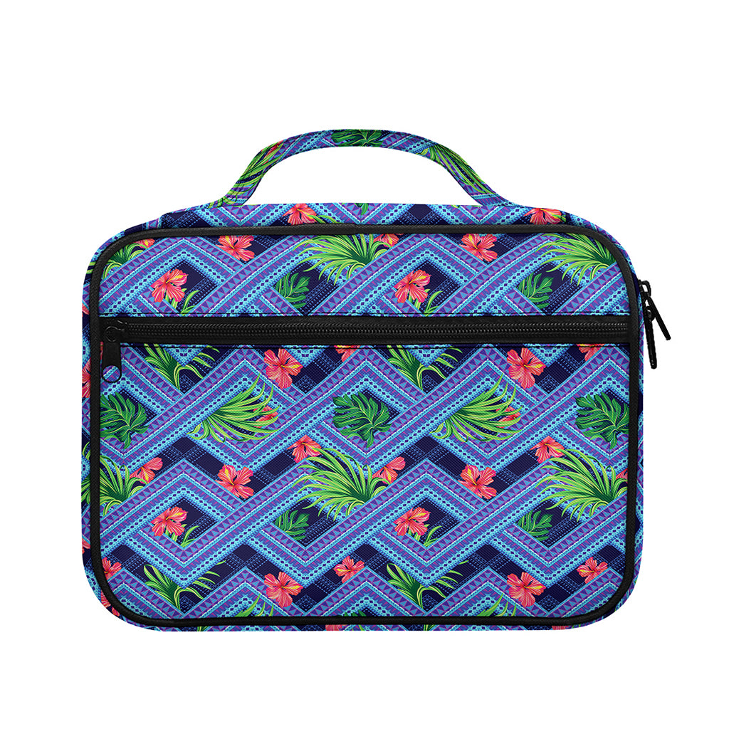 Tropical Aztec Geometric Pattern Print Briefcase Bible Bag