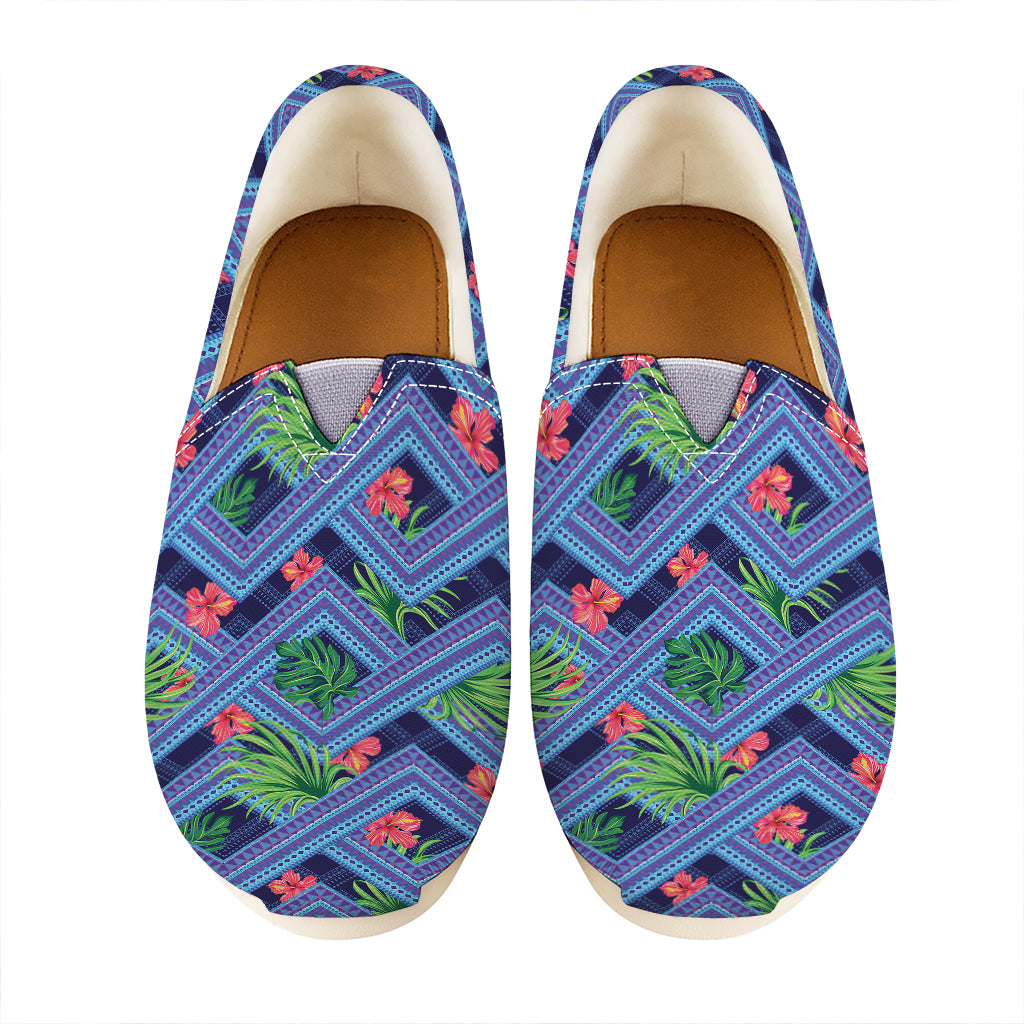 Tropical Aztec Geometric Pattern Print Casual Shoes