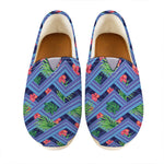 Tropical Aztec Geometric Pattern Print Casual Shoes