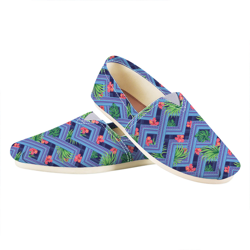 Tropical Aztec Geometric Pattern Print Casual Shoes