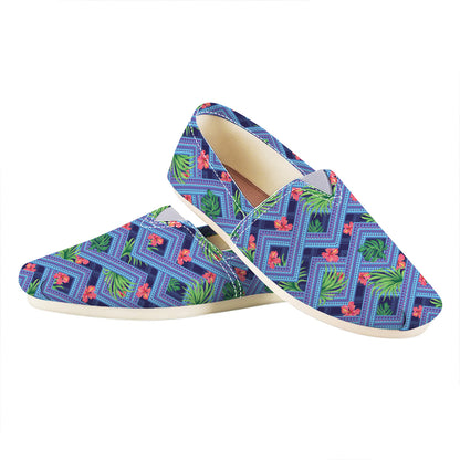 Tropical Aztec Geometric Pattern Print Casual Shoes