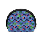 Tropical Aztec Geometric Pattern Print Coin Purse