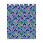 Tropical Aztec Geometric Pattern Print Curtain