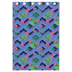 Tropical Aztec Geometric Pattern Print Curtain