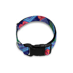 Tropical Aztec Geometric Pattern Print Dog Collar
