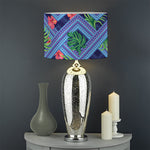 Tropical Aztec Geometric Pattern Print Drum Lamp Shade