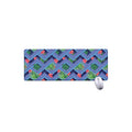 Tropical Aztec Geometric Pattern Print Extended Mouse Pad