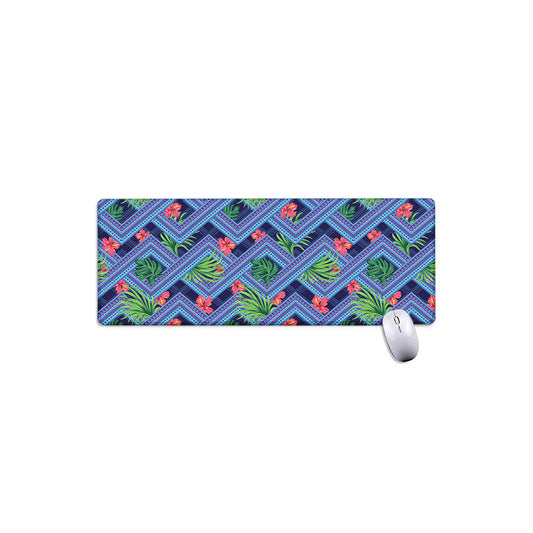 Tropical Aztec Geometric Pattern Print Extended Mouse Pad