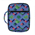 Tropical Aztec Geometric Pattern Print Front Pocket Bible Bag