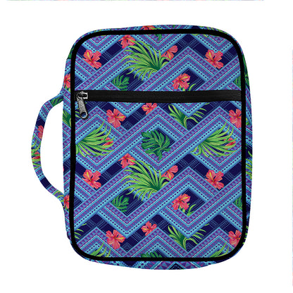Tropical Aztec Geometric Pattern Print Front Pocket Bible Bag