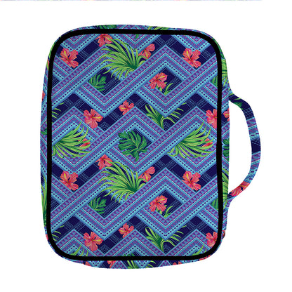 Tropical Aztec Geometric Pattern Print Front Pocket Bible Bag