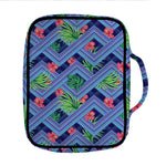 Tropical Aztec Geometric Pattern Print Front Pocket Bible Bag