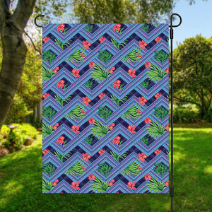 Tropical Aztec Geometric Pattern Print Garden Flag