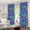 Tropical Aztec Geometric Pattern Print Grommet Curtains