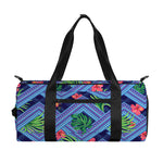 Tropical Aztec Geometric Pattern Print Gym Bag